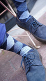 Men's Azure Argyle Socks Orchid Erebus