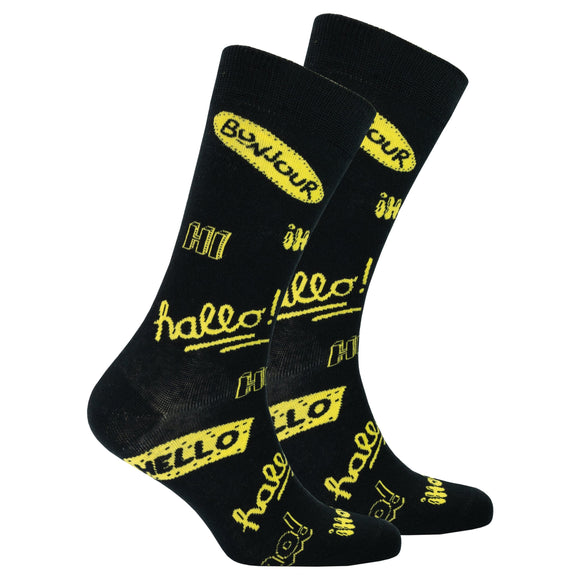 Men's Hello Socks Orchid Erebus