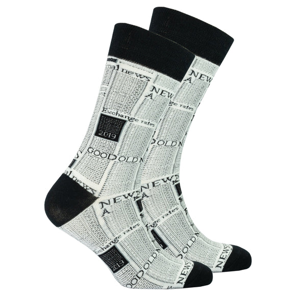 Men's Newspaper Socks Orchid Erebus
