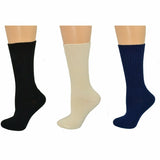 Organic Cotton Midweight Outdoor Unisex Athletic Crew Socks 3 Pair Olive Prometheus