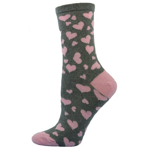 Multi Color Hearts Cotton Crew