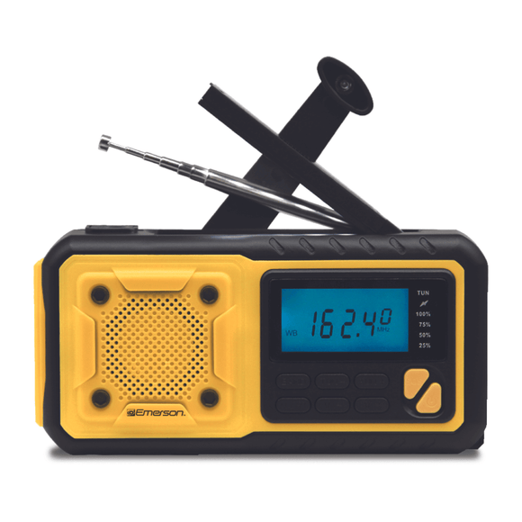 Emerson Emergency AM/FM Radio with Weather Band/Flashlight/Power