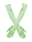 20 Inch Above Elbow Length Satin Gloves Gatsby Flapper