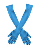 20 Inch Above Elbow Length Satin Gloves Gatsby Flapper