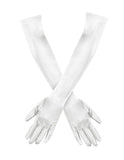 20 Inch Above Elbow Length Satin Gloves Gatsby Flapper