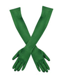 20 Inch Above Elbow Length Satin Gloves Gatsby Flapper