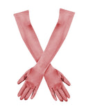 20 Inch Above Elbow Length Satin Gloves Gatsby Flapper
