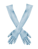 20 Inch Above Elbow Length Satin Gloves Gatsby Flapper