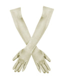 20 Inch Above Elbow Length Satin Gloves Gatsby Flapper