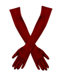 20 Inch Above Elbow Length Satin Gloves Gatsby Flapper