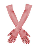 20 Inch Above Elbow Length Satin Gloves Gatsby Flapper