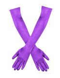 20 Inch Above Elbow Length Satin Gloves Gatsby Flapper