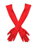 20 Inch Above Elbow Length Satin Gloves Gatsby Flapper