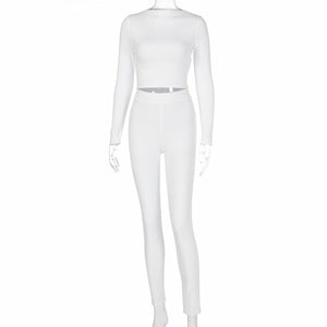 2-Piece Casual Long-sleeved Outfit