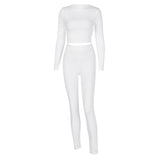 2-Piece Casual Long-sleeved Outfit