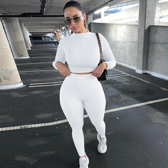 2-Piece Casual Long-sleeved Outfit