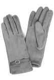 Women's Solid Faux Fur Smart Touch Gloves