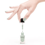 Premium Nail Lacquer, WHISPER MINT - 181, ICY MINT CRÈME NAIL POLISH Emerald Maple