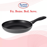 Alpine Cuisine Non-Stick 3-Piece Aluminum Fry Pan Set Sky Iapetus