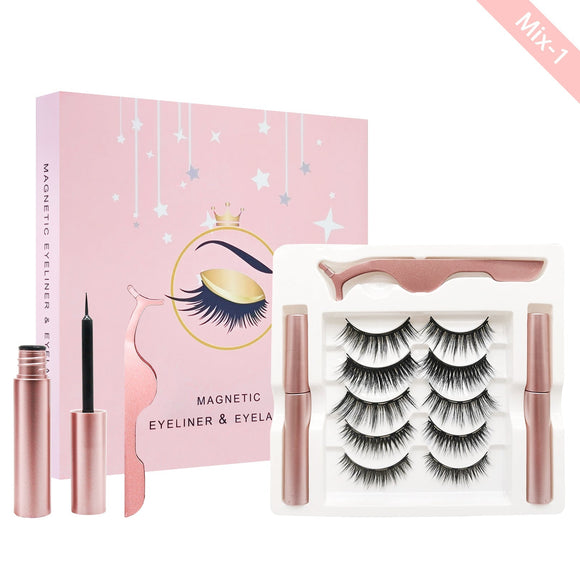 Magnetic Eyeliner & Eyelashes Kit Pink Iolaus