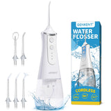 Cordless Dental Water Flosser 3 Modes 5 Tips Pink Iolaus