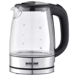 Better Chef 1100W 7-Cup Cordless Electric Borosilicate Glass Kettle Sky Iapetus