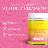 Turmeric Kojic Acid Cleansing Pads (50 Pads) Pink Iolaus