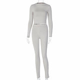 2-Piece Casual Long-sleeved Outfit