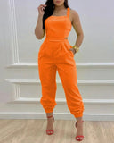 Printed Strapless Jumpsuit Strapping Loose Pants Silver Sam