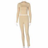 2-Piece Casual Long-sleeved Outfit