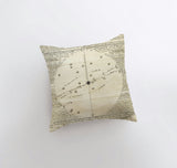 Milky Way | Throw Pillow | Constellation | Planets Decor | Star Map | Maroon Abderus