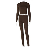 2-Piece Casual Long-sleeved Outfit