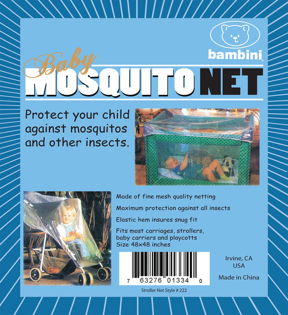 Bambini Play Pen &  Stroller Mosquito Net Emerald Clover