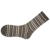 Flower Pattern Cotton Mid-Calf Hi Socks