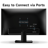 Norcent 27 Inch Frameless Computer Monitor FHD 75HZ VA