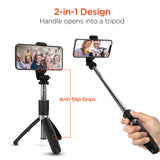 HyperGear SnapShot Wireless Selfie Stick + Tripod Black