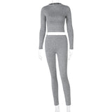 2-Piece Casual Long-sleeved Outfit