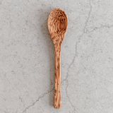 Wooden Coconut Spoon Yellow Lavender