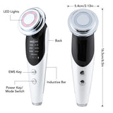 7-in-1 Facial Massager EMS Micro-current Color Light Modes