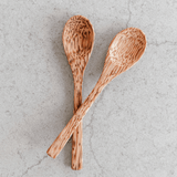 Wooden Coconut Spoon Yellow Lavender