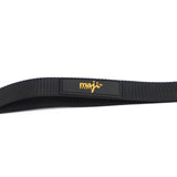 Elastic Yoga Straps With 9 Loops - Purple/Black