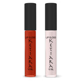 Ketiara Premium Lip Gloss Pale Pink & Cherry Red Black Alder