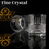Crystal Whiskey Glasses - Set of 2 Reserve Glass Tumblers (11.5oz) Apricot Pontus