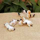 Porcelain Cat Chopstick Holders Set Yellow Pandora