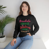 Women's "Chocolate Coffee & Christmas Cheer" Sweatshirt