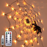 Halloween ELED Spider Web String Light 5v Remote Control