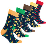 Men's Cheerful Fruits Socks Orchid Erebus