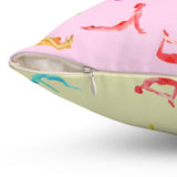 Yoga Sanctuary Square Pillow Yellow Pandora