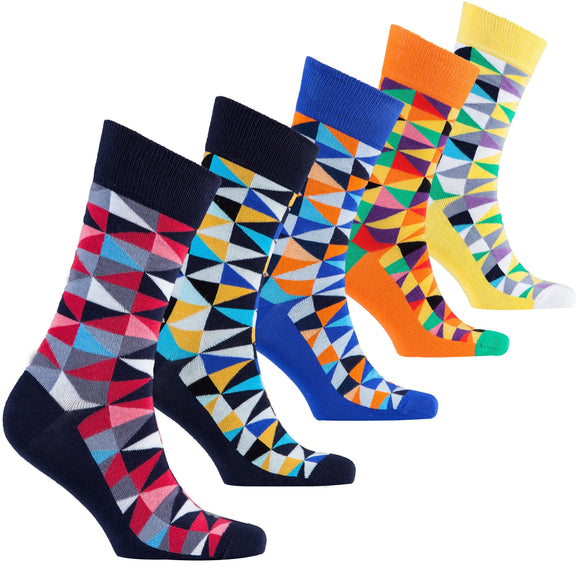 Men's Stylish Triangle Socks Orchid Erebus