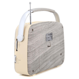 Emerson Portable Retro Radio with Built-In Rechargeable Battery and